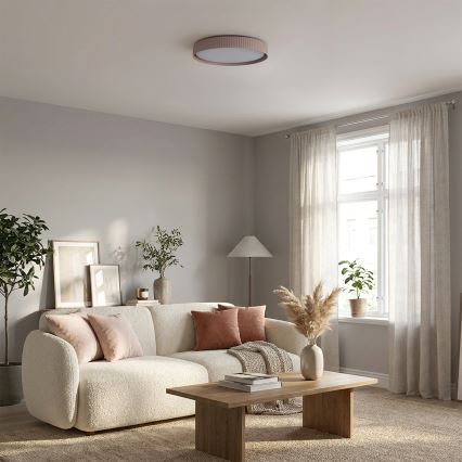 Brilagi - Lámpara de techo LED regulable LUCIA LED/60W/230V 3000-6500K Ø 59 cm marrón + mando a distancia