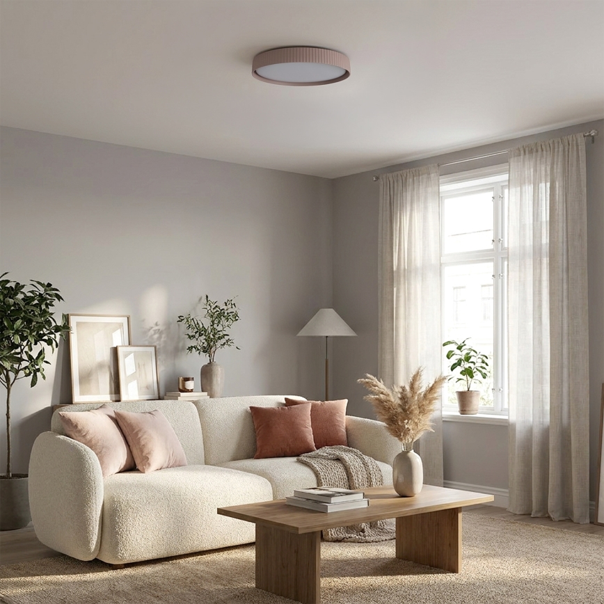Brilagi - Lámpara de techo LED regulable LUCIA LED/60W/230V 3000-6500K Ø 59 cm marrón + mando a distancia