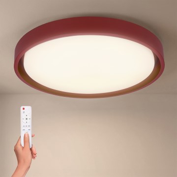 Brilagi - Lámpara de techo LED regulable MATTEO LED/48W/230V 3000-6500K Ø 41 cm roja + mando a distancia