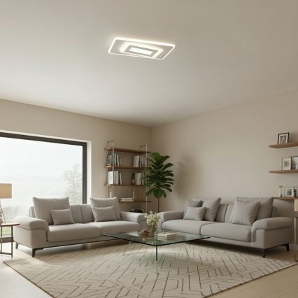 Brilagi - Luminaria de techo LED regulable MODERN LED/51W/230V 3000-6000K 20x40 cm + mando a distancia