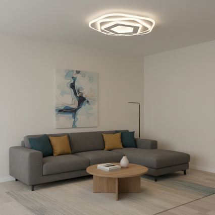 BRILAGI - Luminaria de techo LED regulable MODERN LED/64W/230V 3000-6000K diámetro 40 cm + mando a distancia