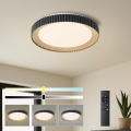 Brilagi - Lámpara de techo LED regulable NEXO LED/48W/230V 3000-6000K negra Ø 43 cm + mando a distancia
