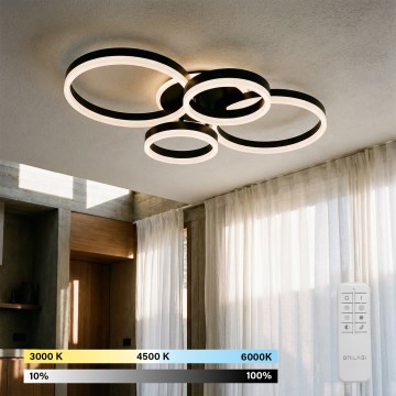 Brilagi - Lámpara de techo LED regulable ORBITS LED/49W/230V 3000-6000K + mando a distancia
