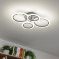Brilagi - Lámpara de techo LED regulable ORBITS LED/50W/230V 3000-6500K antracita + control remoto