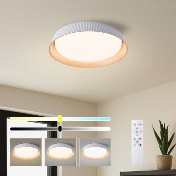 Brilagi - Lámpara de techo LED regulable ORINO LED/54W/230V 3000-6000K blanca diámetro 43 cm + mando a distancia
