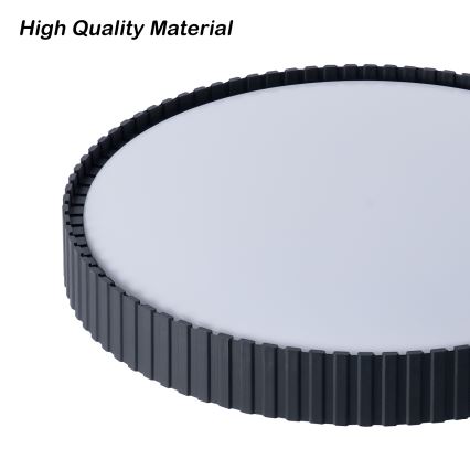 Brilagi - Lámpara de techo LED regulable ORINO LED/54W/230V 3000-6000K negro, diámetro 43 cm + mando a distancia