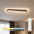 BRILAGI - Lámpara de techo LED regulable OUTLINE LED/52W/230V 3000-6000K 15x60 cm blanco/negro + mando a distancia