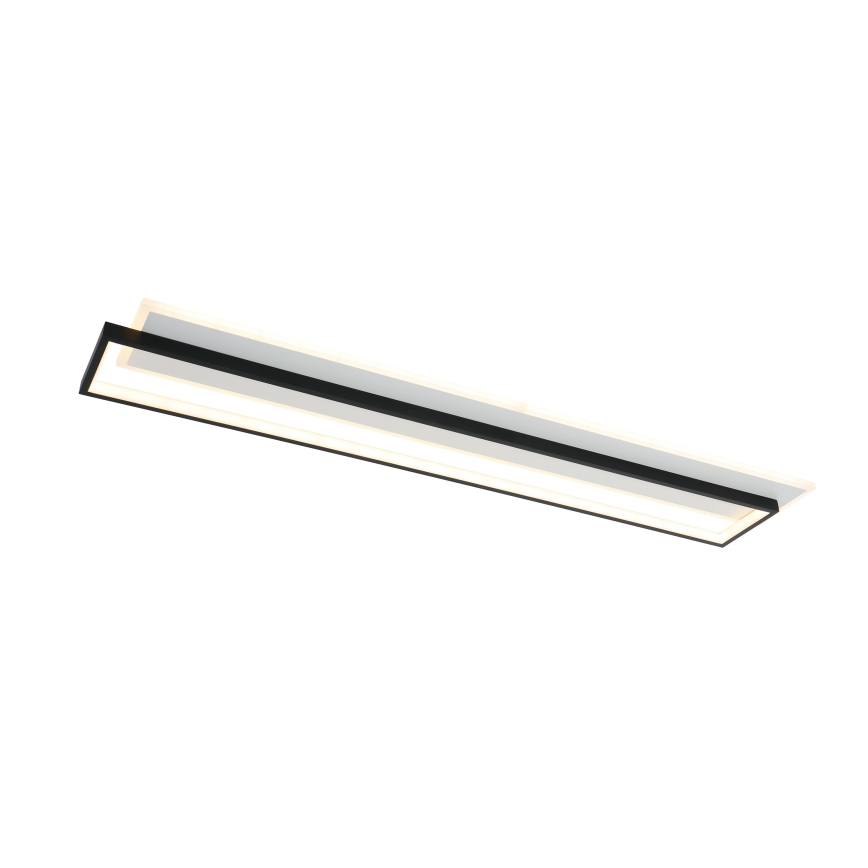 Brilagi - Plafón LED regulable OUTLINE LED/90W/230V 3000-6000K 18x100 cm blanco/negro + mando a distancia