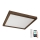 Brilagi - Lámpara de techo LED regulable para baño WOODY FRAME LED/50W/230V roble nogal 60x60 cm 3000-6000K IP44 + mando a distancia