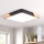 Brilagi - Lámpara de techo LED regulable PILANA LED/48W/230V 3000-6500K roble/negro 42x42 cm + mando a distancia