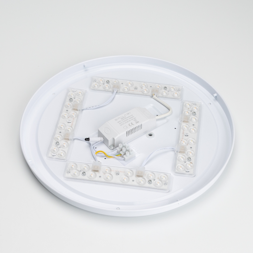 Brilagi - Lámpara de techo LED regulable PINE LED/24W/230V de madera, Ø 42 cm, 3000-6500K + mando a distancia