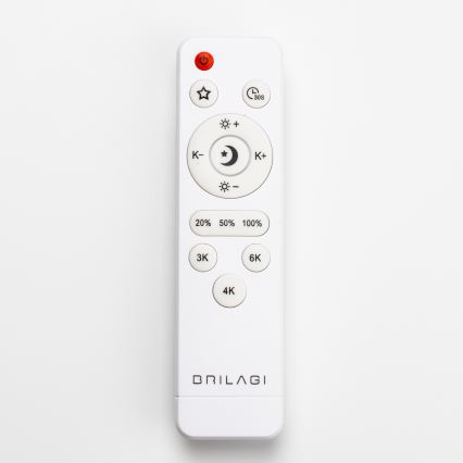 Brilagi - Lámpara de techo LED regulable PINE LED/24W/230V de madera, Ø 42 cm, 3000-6500K + mando a distancia