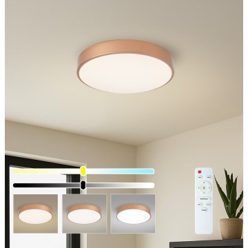 BRILAGI - Lámpara de techo LED regulable POOL LED/48W/230V 3000-6000K Ø 40 cm bronce + control remoto