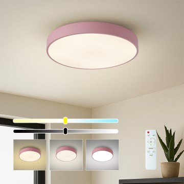 Brilagi - Lámpara de techo LED regulable POOL LED/48W/230V 3000-6000K Ø 40 cm rosa + mando a distancia