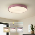 Brilagi - Lámpara de techo LED regulable POOL LED/60W/230V 3000-6000K diámetro 50 cm rosa + mando a distancia