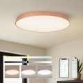BRILAGI - Lámpara de techo LED regulable POOL SMART LED/128W/230V 100 cm 3000-6000K Wi-Fi Tuya bronce + control remoto