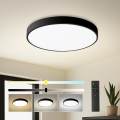 Brilagi - Lámpara de techo LED regulable POOL SMART LED/60W/230V 50 cm 3000-6000K Wi-Fi Tuya + mando a distancia negro