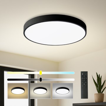 Brilagi - Lámpara de techo LED regulable POOL SMART LED/60W/230V 50 cm 3000-6000K Wi-Fi Tuya + mando a distancia negro