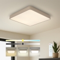 BRILAGI - Lámpara de techo LED regulable POOL SQUARE LED/36W/230V 3000-6000K 40x40 cm beige + mando a distancia