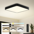 Brilagi - Lámpara de techo LED regulable POOL SQUARE LED/48W/230V 3000-6000K 50x50 cm negra + mando a distancia