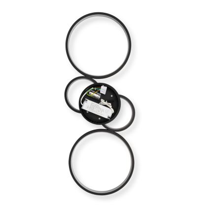 Brilagi - Luminaria LED regulable de techo RINGO LED/34W/230V 3000-6000K 28x78 cm negra + mando a distancia