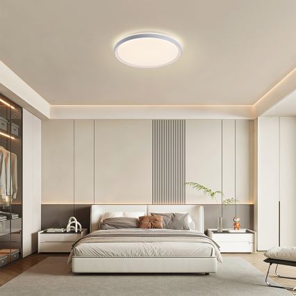 Brilagi - Luminaria de techo LED regulable RIVO LED/72W/230V 3000-6000K blanca Ø 50 cm + mando a distancia