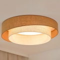 Brilagi - Lámpara de techo LED regulable SHINE LED/24W/230V Ø 60 cm 3000/4000/6500K beige/crema + mando a distancia