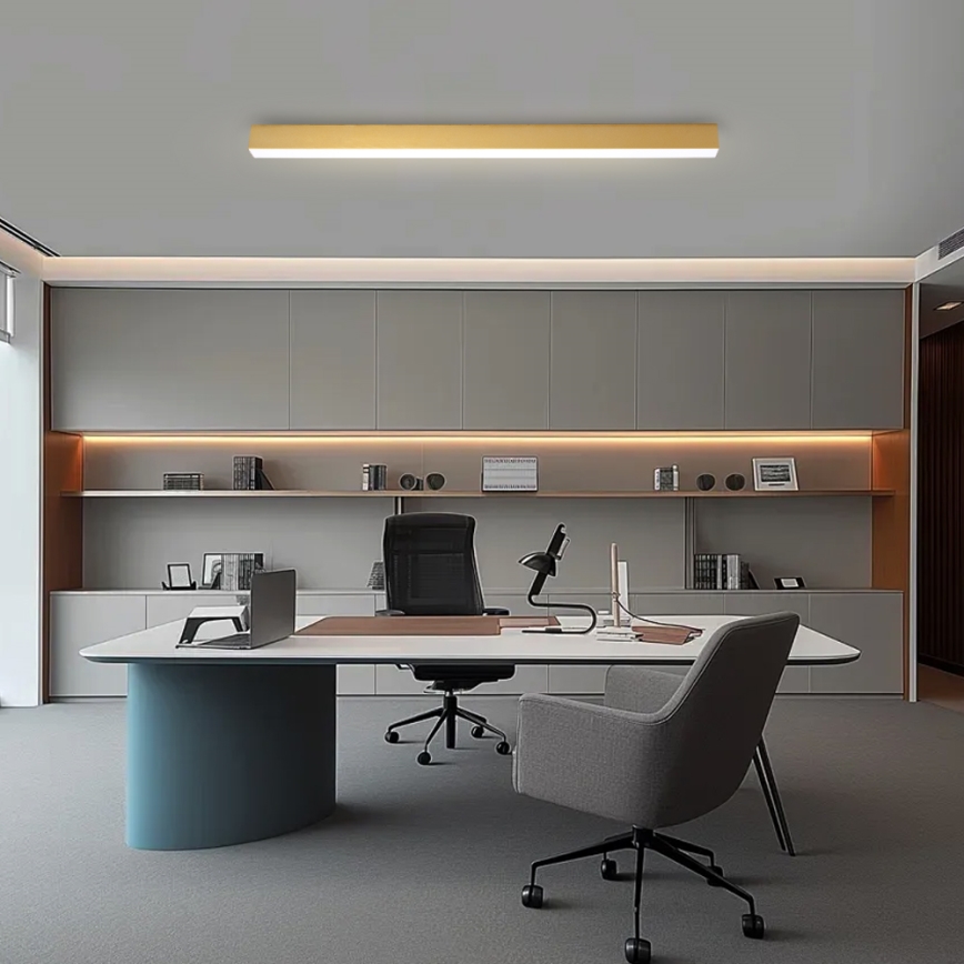 Brilagi - Lámpara LED de techo regulable SLEEKLINE SMART LED/40W/230V 3000-6000K Wi-Fi Tuya dorada + mando a distancia