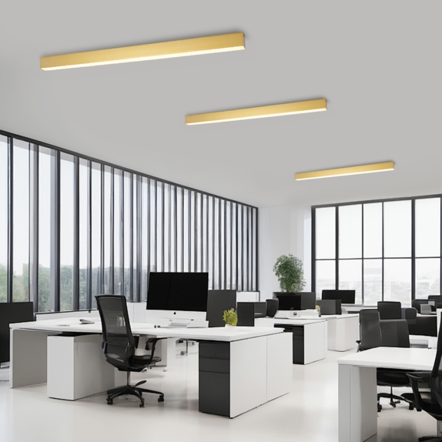 Brilagi - Lámpara LED de techo regulable SLEEKLINE SMART LED/40W/230V 3000-6000K Wi-Fi Tuya dorada + mando a distancia