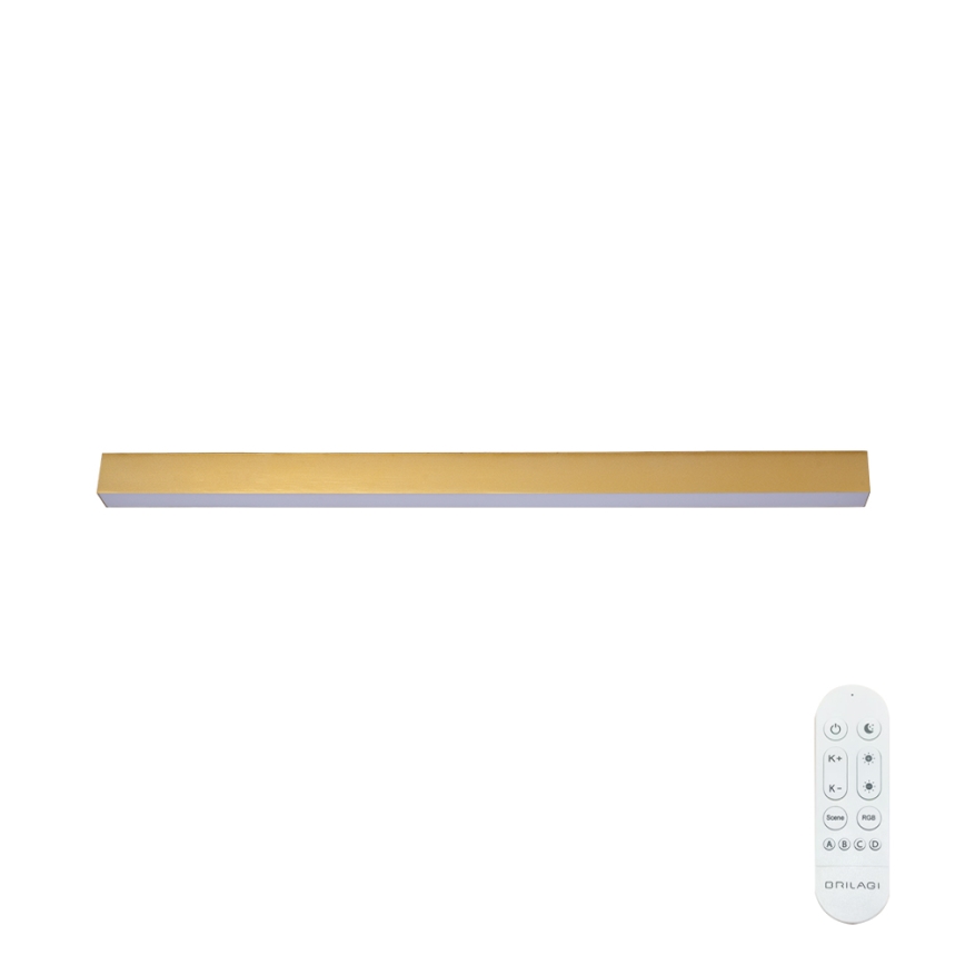 Brilagi - Lámpara LED de techo regulable SLEEKLINE SMART LED/40W/230V 3000-6000K Wi-Fi Tuya dorada + mando a distancia
