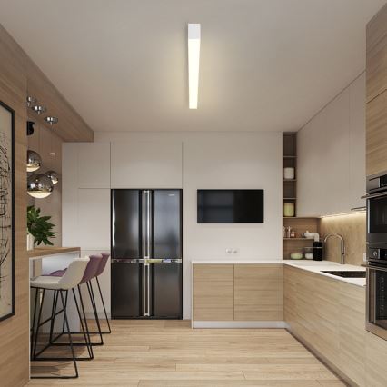 Brilagi - Lámpara de techo LED regulable SLEEKLINE SMART LED/40W/230V 3000-6000K Wi-Fi Tuya blanca + control remoto