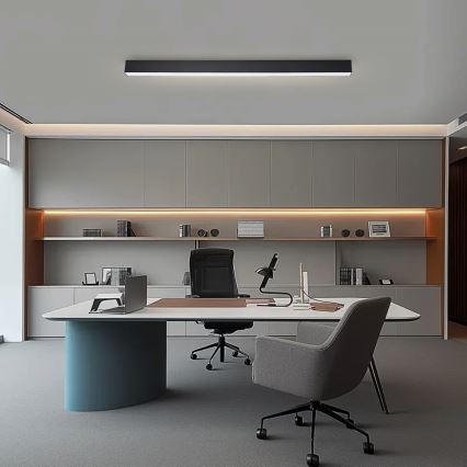 Brilagi - Plafón LED regulable SLEEKLINE SMART LED/40W/230V 3000-6000K Wi-Fi Tuya negro + mando a distancia