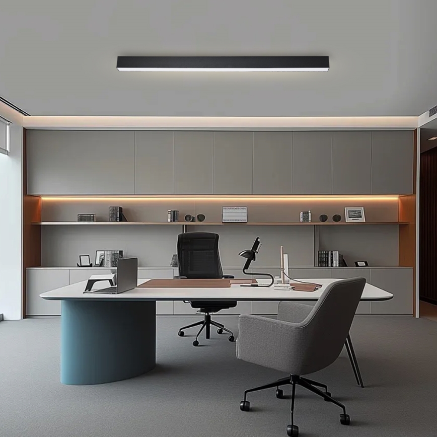 Brilagi - Plafón LED regulable SLEEKLINE SMART LED/40W/230V 3000-6000K Wi-Fi Tuya negro + mando a distancia