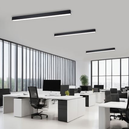 Brilagi - Plafón LED regulable SLEEKLINE SMART LED/40W/230V 3000-6000K Wi-Fi Tuya negro + mando a distancia