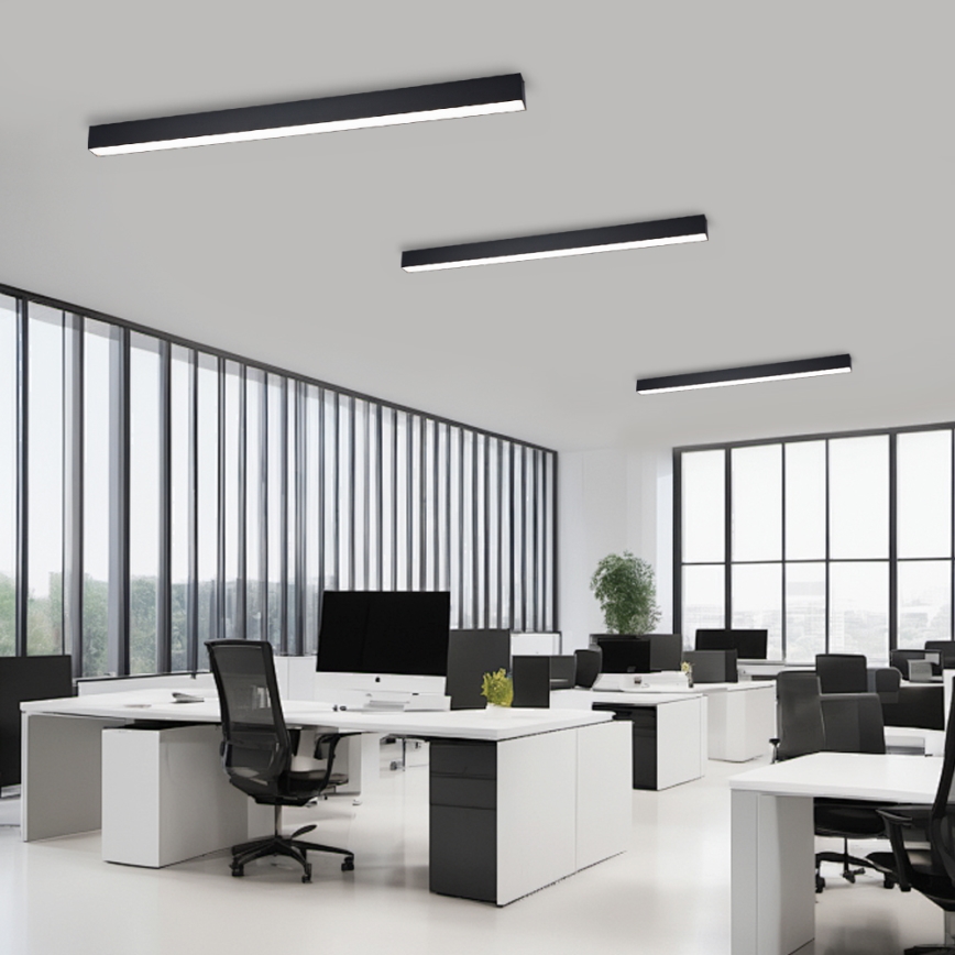 Brilagi - Plafón LED regulable SLEEKLINE SMART LED/40W/230V 3000-6000K Wi-Fi Tuya negro + mando a distancia