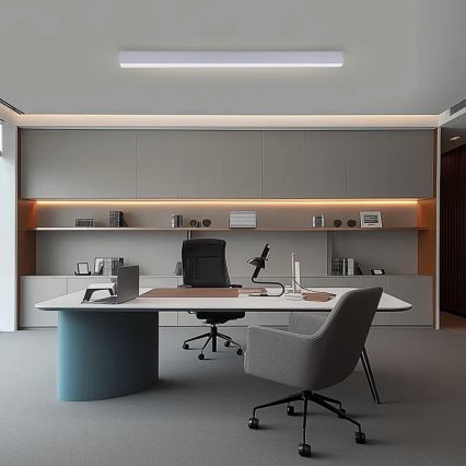 Brilagi - Lámpara de techo LED regulable SLEEKLINE SMART LED/40W/230V 3000-6000K Wi-Fi Tuya plateada + control remoto