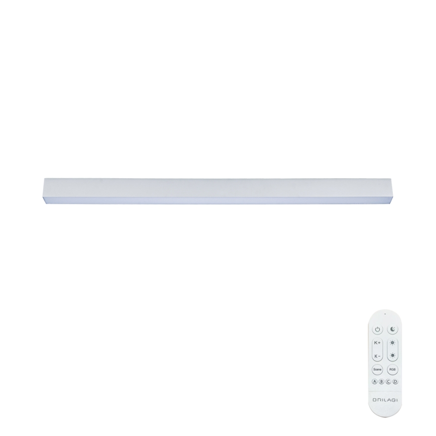 Brilagi - Lámpara de techo LED regulable SLEEKLINE SMART LED/40W/230V 3000-6000K Wi-Fi Tuya plateada + control remoto