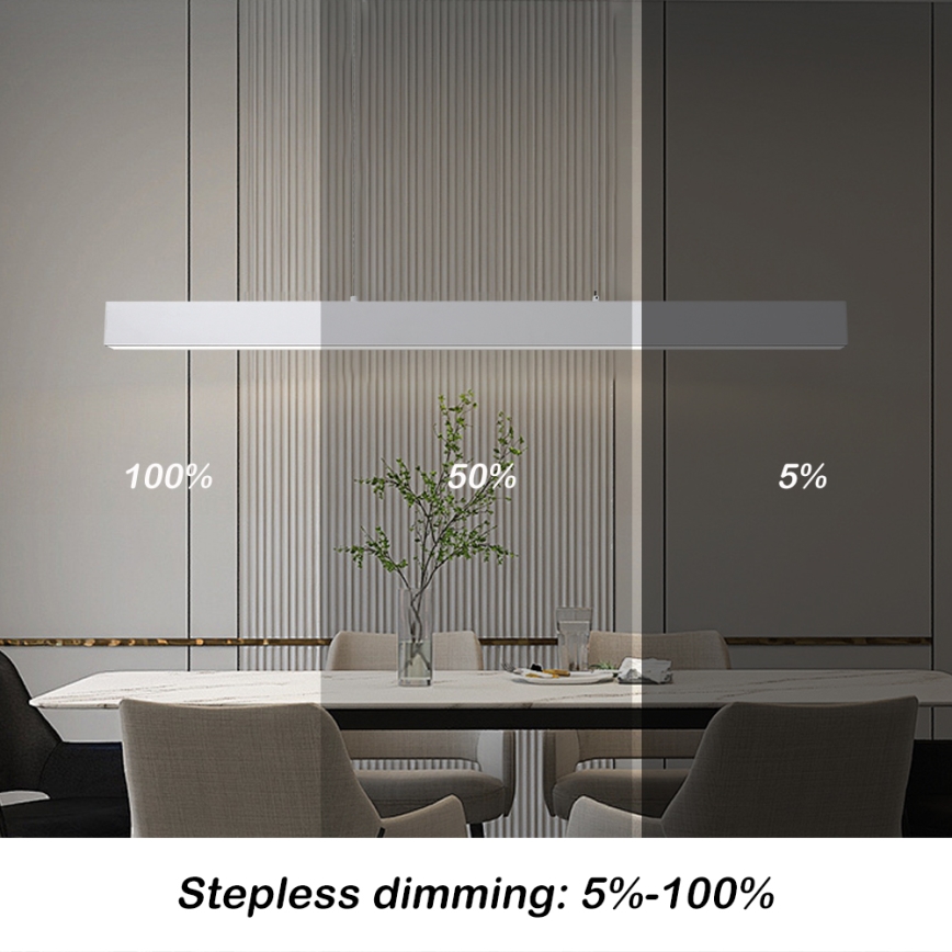 Brilagi - Lámpara colgante regulable con cable SLEEKLINE SMART LED/40W/230V 3000-6000K Wi-Fi Tuya blanca + mando a distancia