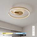 Brilagi - Lámpara de techo LED regulable SPIRAL LED/56W/230V, diámetro 50 cm, 3000/4000/6000K + mando a distancia