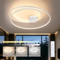 Brilagi - Lámpara de techo LED regulable TWISTER LED/105W/230V 3000-6000K diámetro 100 cm blanca + mando a distancia