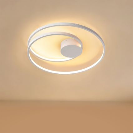 Brilagi - Luminaria de techo LED regulable TWISTER LED/48W/230V 3000-6000K Ø 50 cm blanca + mando a distancia