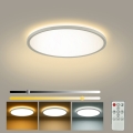 Brilagi - Lámpara de techo LED regulable ULTRA SLIM LED/18W/230V 2700-6500K Ø 30 cm blanca + mando a distancia