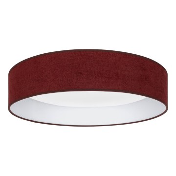 Brilagi - Lámpara de techo LED regulable VELVET SMART VARI LED/24W/230V 3000-6500K Ø 45 cm burdeos + mando a distancia