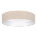 Brilagi - Lámpara de techo LED regulable VELVET SMARTIX LED/36W/230V 3000–6000K Ø 55 cm color crema Wi-Fi Tuya Beacon + mando a distancia