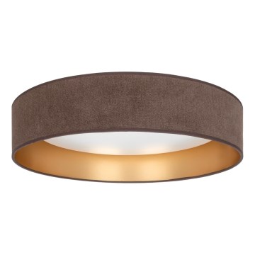 Brilagi - Lámpara de techo LED regulable VELVET SMARTIX LED/36W/230V 3000-6000K Ø 55 cm marrón/dorado Wi-Fi Tuya Beacon + mando a distancia