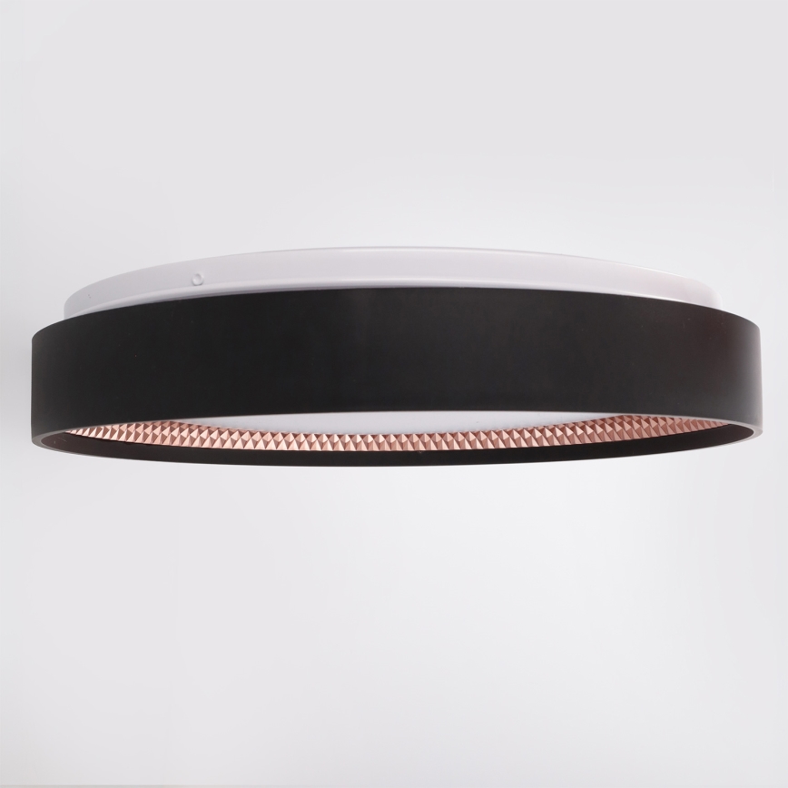 Brilagi - Luminaria de techo LED regulable WALDO LED/48W/230V 3000–6500 K Ø 40 cm negro/dorado + mando a distancia