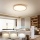 Brilagi - Lámpara de techo LED regulable WOODROUND LED/30W/230V 3000-6000K diámetro 40 cm madera CRI 90 + mando a distancia