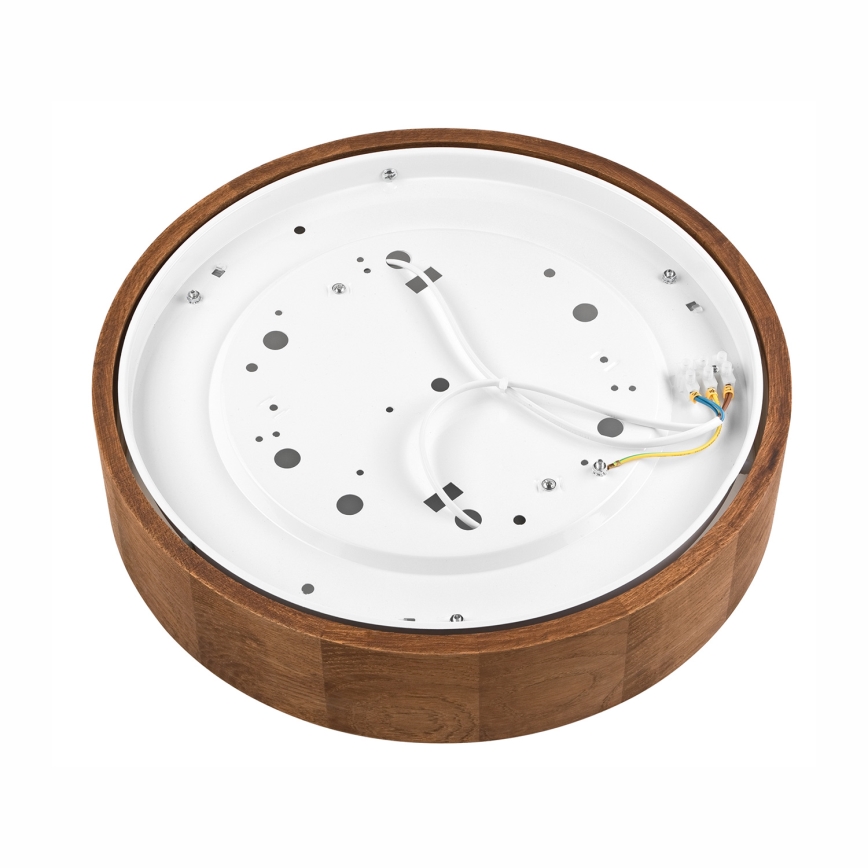 Brilagi - Lámpara de techo regulable LED RGBW CARVALHO 2xE27/9W/230V 2700-6500K Wi-Fi, roble, Ø 37,5 cm