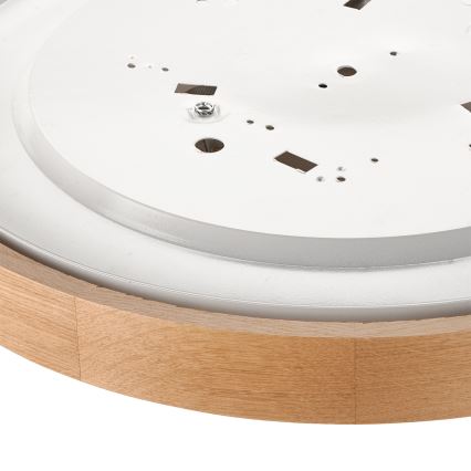 Brilagi - Lámpara de techo LED RGBW regulable CARVALHO 3xE27/9W/230V 2700-6500K Wi-Fi roble Ø 47,5 cm