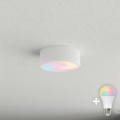 Brilagi - Lámpara de techo LED RGBW regulable CLARE 1xE27/9W/230V 2700-6500K ø 20 cm Wi-Fi blanca
